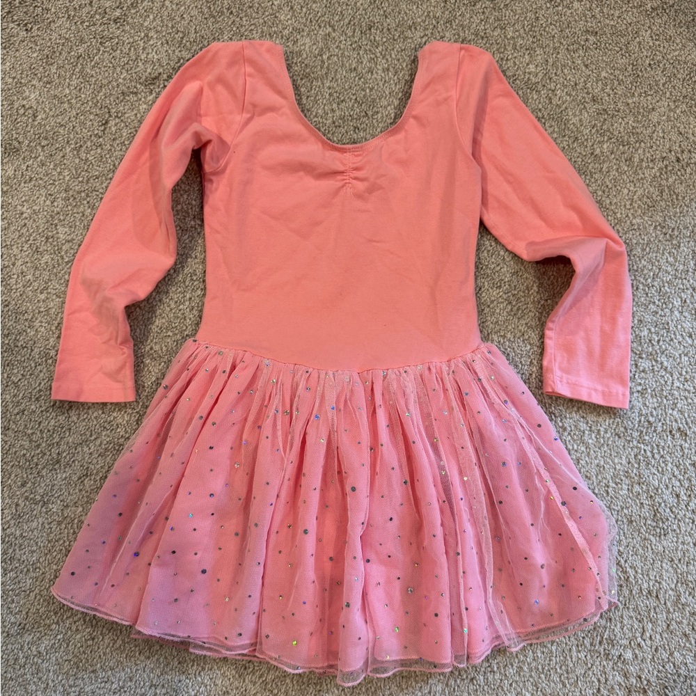 Pink Sparkle Kids Dance Leotard